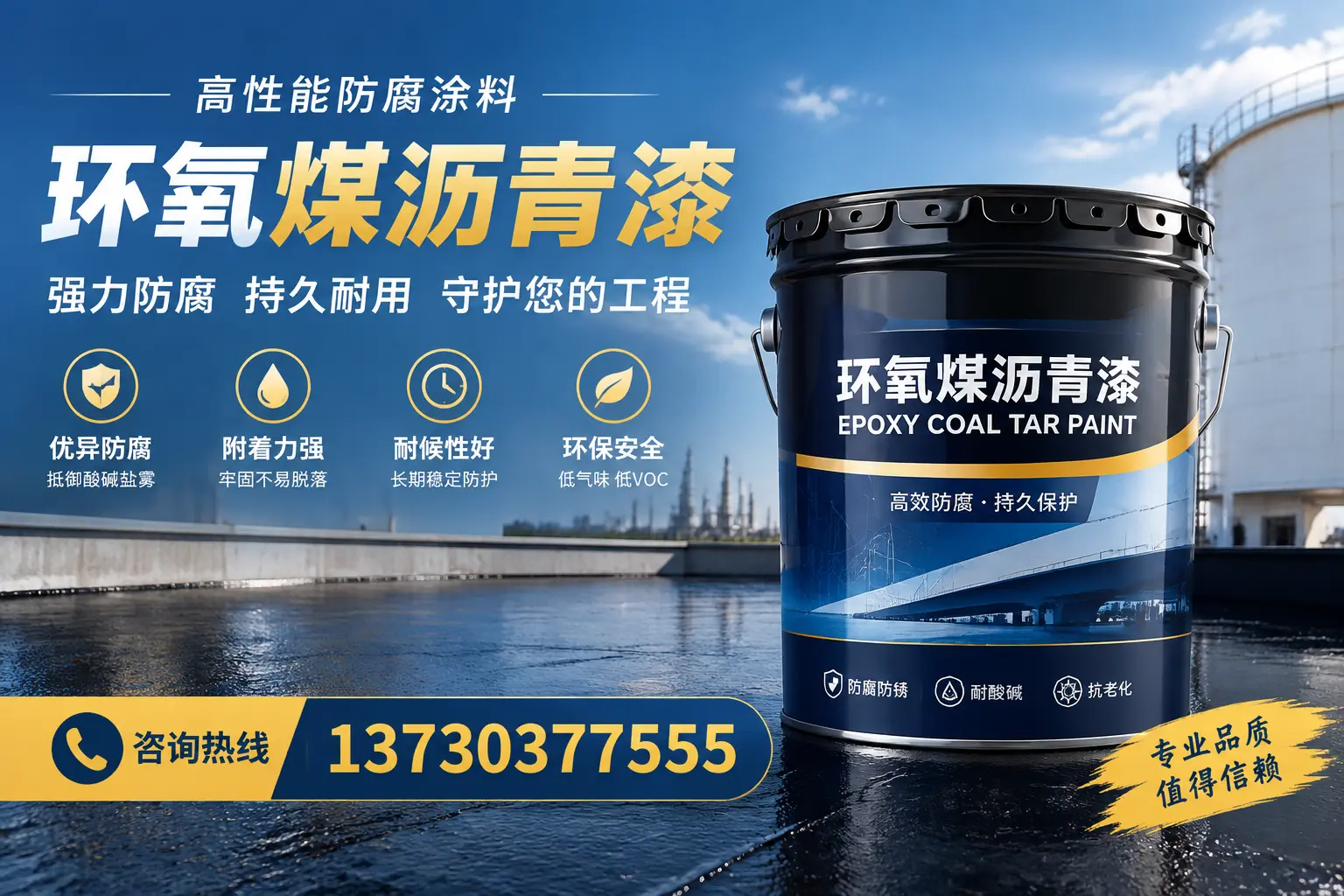 环氧煤沥青漆的耐久性分析，适合福清的使用场景