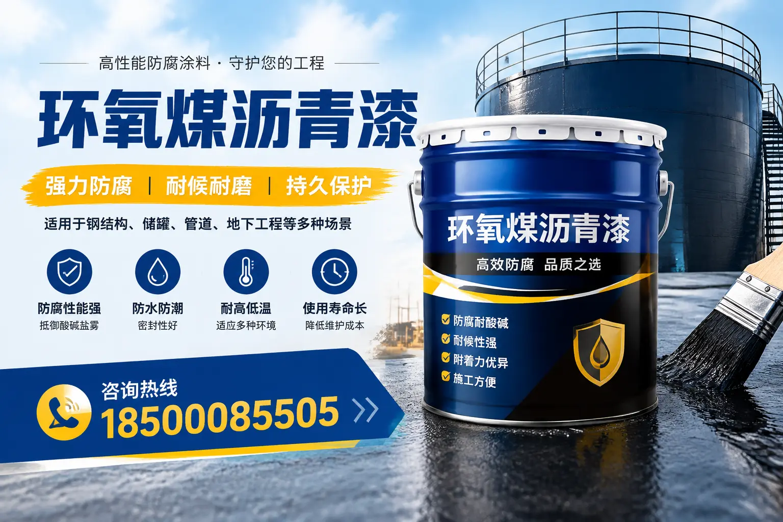 环氧煤沥青漆在工业中的应用，福清企业的选择
